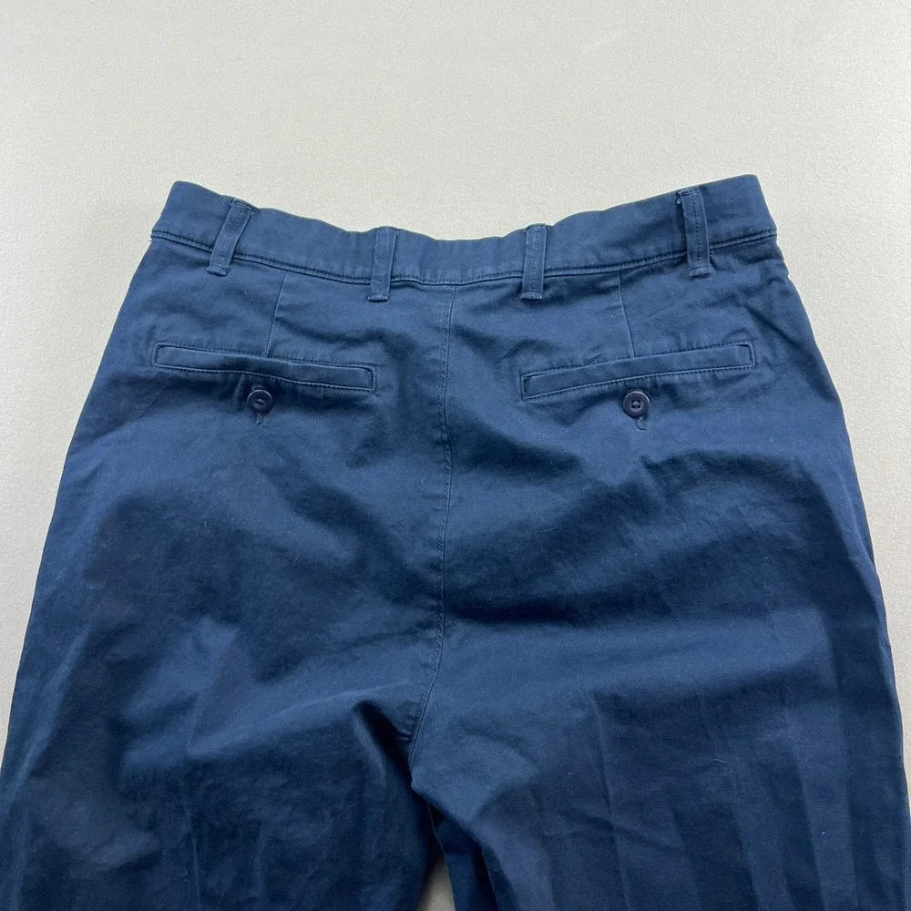 Roundtree & Yorke Pants Mens 32x32 Blue Cotton Stretch Classic Fit Straight Leg